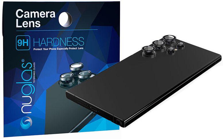 Nuglas  Tempered Glass Camera Lens Protector for Samsung Galaxy S24 Ultra - Black - Brand New