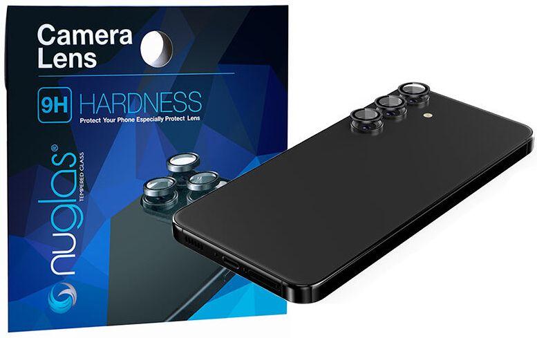 Nuglas  Tempered Glass Camera Lens Protector for Samsung Galaxy S25 Plus - Black - Brand New