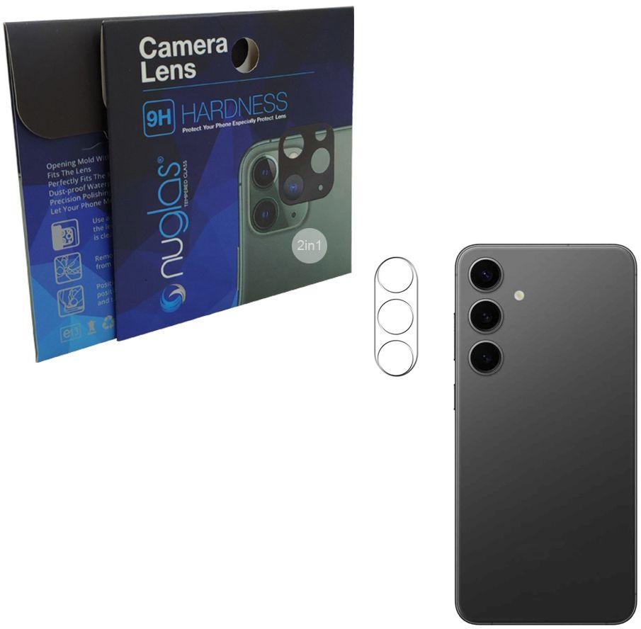 Nuglas  Tempered Glass Clear Camera Lens Protector for Samsung Galaxy S24 Plus - Clear - Brand New