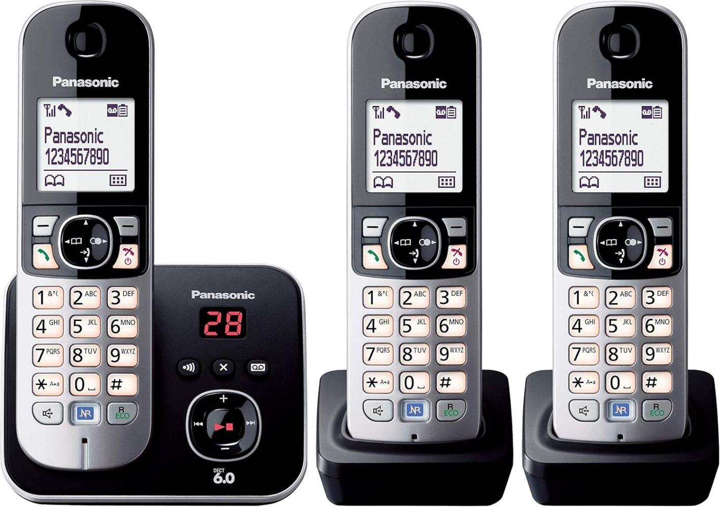 Panasonic KX-TG6823ALB Digital Cordless Answering System with 3 Handsets