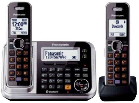 Panasonic  KX-TG7892 Cordless Phones with Answering Machine Twin Pack - Black - Excellent