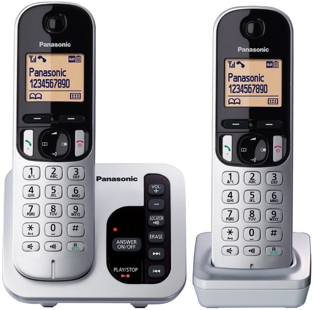 Panasonic KX-TGC222ALS Digital Cordless Phone with Answering Machine
