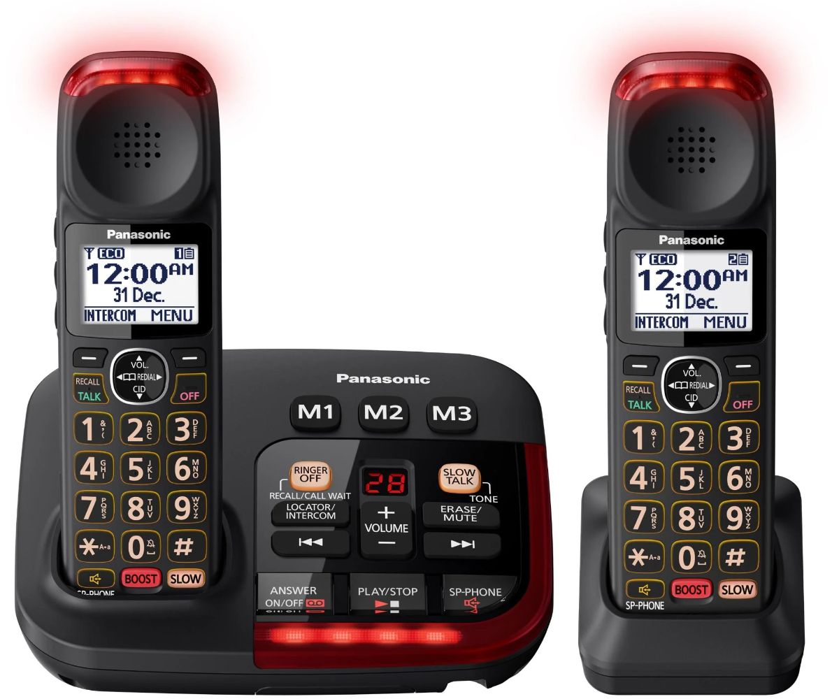 Panasonic KX-TGM422AZB Amplified Cordless Telephone with Digital Answering Machine