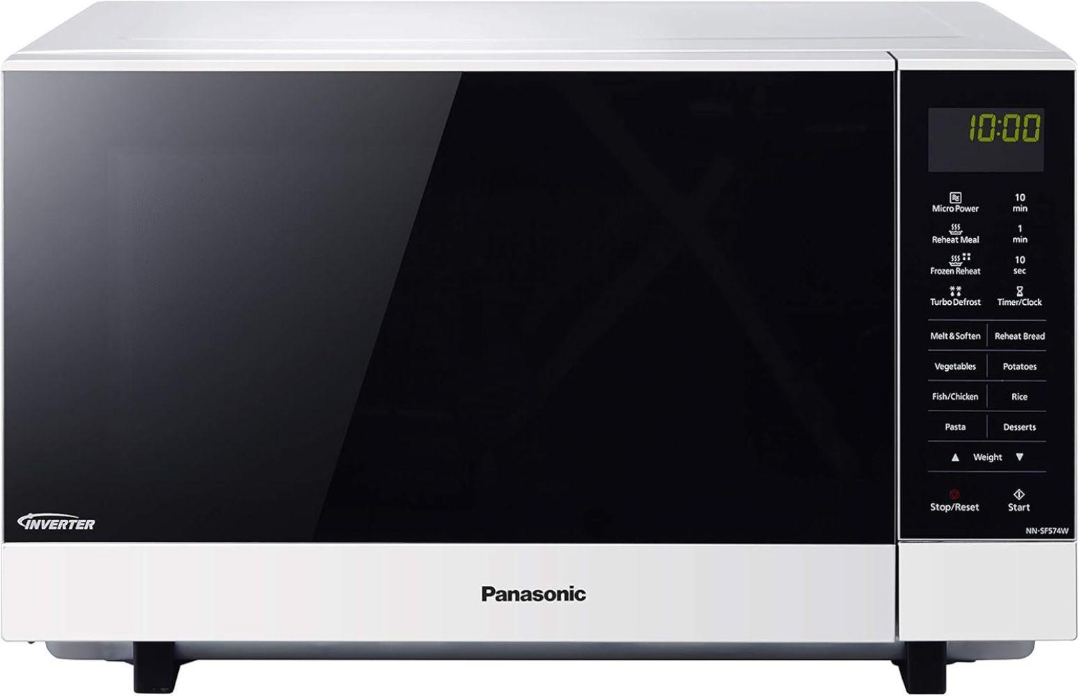 Panasonic  NN-SF564W 32L Inverter Solo Microwave Oven - Silver/Black - Excellent