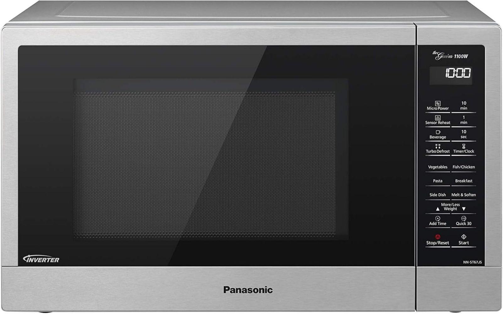 Panasonic NN-ST67JS 32L Solo Inverter Microwave Oven with Genius Sensor - Silver/Black - Excellent