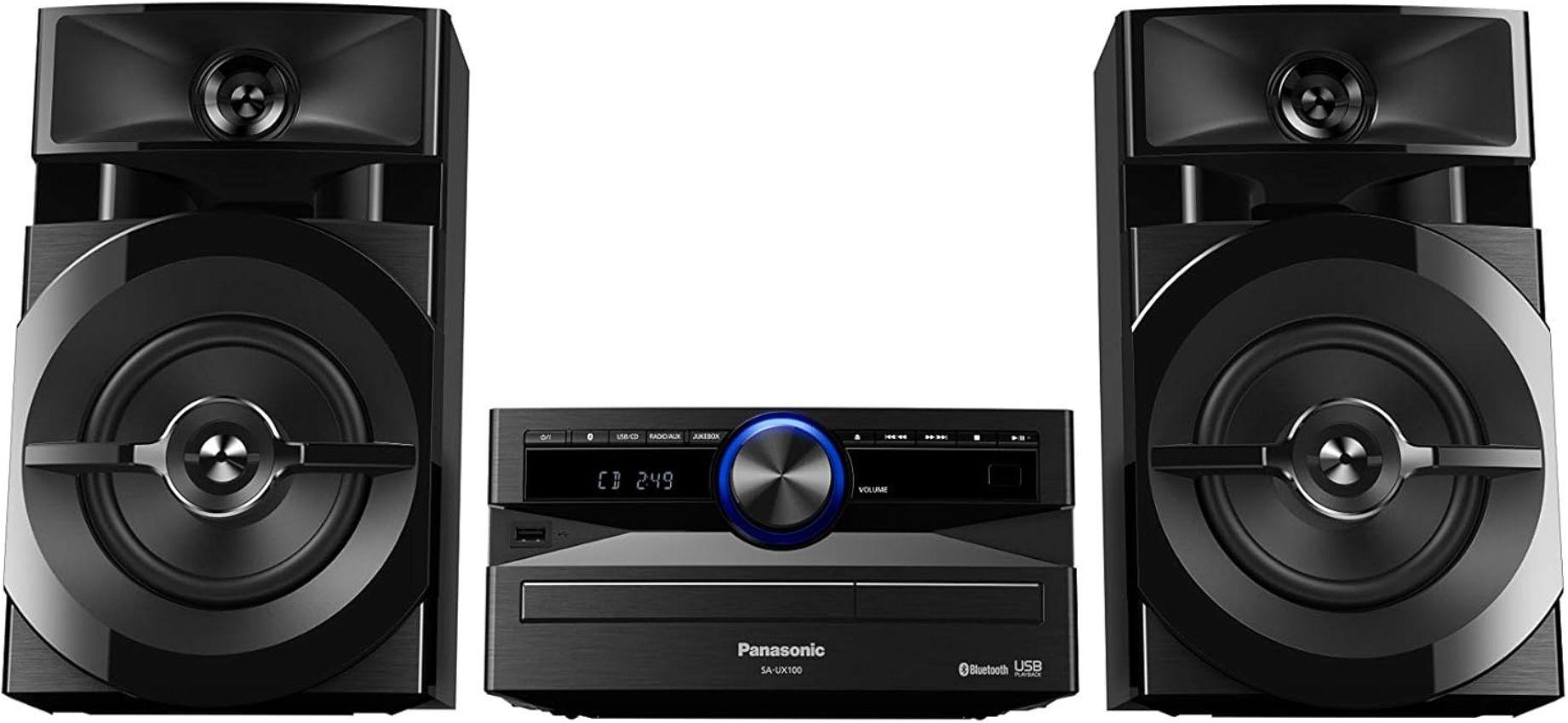 Panasonic  SC-UX100GN-K 2.0 Channel 300W Mini Hi-Fi System - Black - Excellent