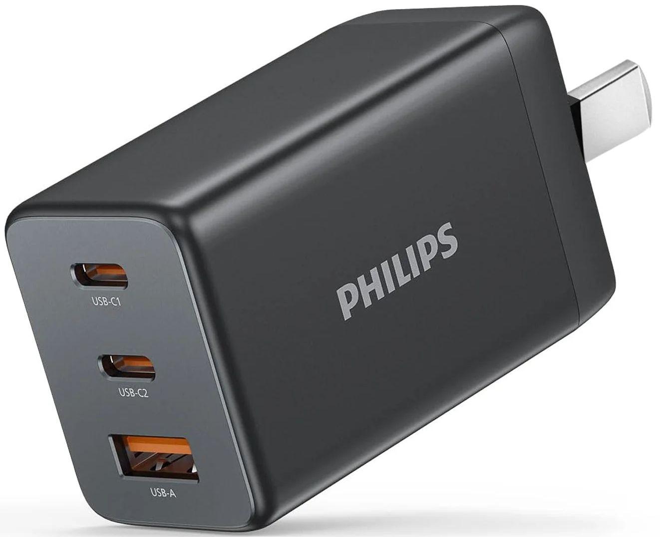 Philips  65W Power Adapter Wall Charger Plug DLP6345CB - Black - Acceptable