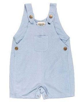 Ponchik Babies + Kids  Cotton Dungaree Overalls (7 Years) - Capri Blue - Brand New