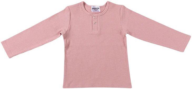 Ponchik Babies + Kids  Cotton Rib Henley T Shirt (12 - 18M) - Carnation - Over Stock
