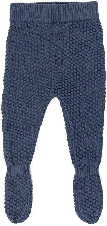 Ponchik Babies + Kids  Footed Bubble Knit Pant Leggings (3 - 6M) - Slate - Over Stock