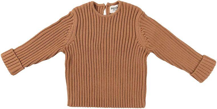 Ponchik Babies + Kids Ribbed Knit Button Jumper (0 - 3M)