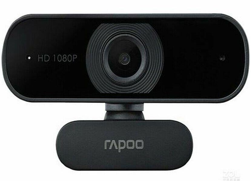 Rapoo  C260 HD Video 3MP Camera Built-in Mic Webcam 1080P - Black - Premium
