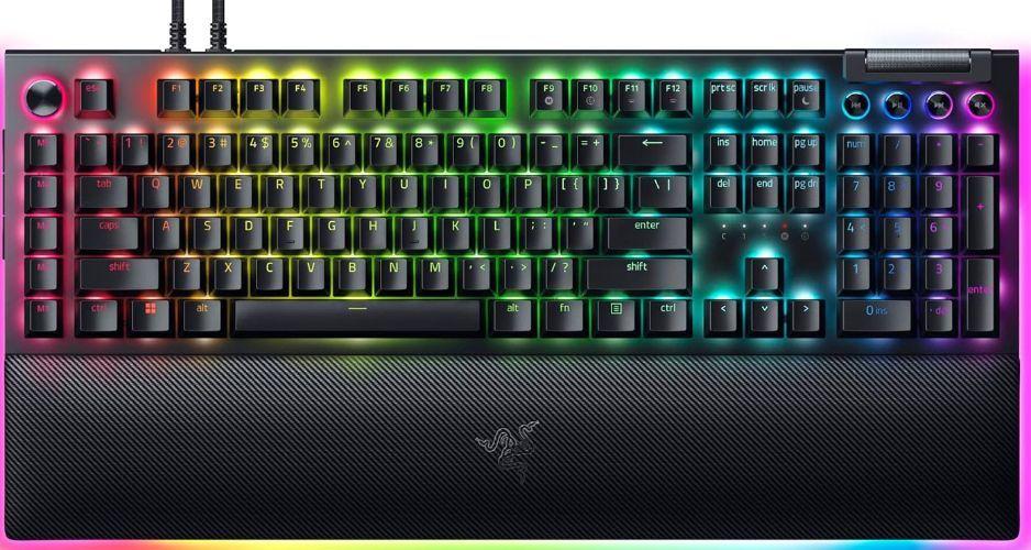 Razer  Blackwidow V4 Pro Mechanical Gaming Keyboard (Green Switch) - Black - Premium