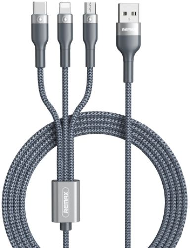 Remax Phone Cable 3 in1 Lightning Micro USB Type-C 3A (1.2M)