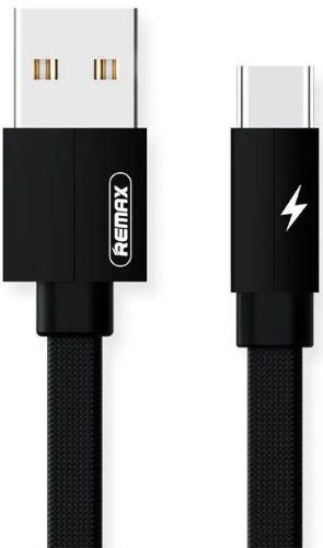 Remax RC-094a Kerolla Type-C Braided Fast Charging Cable 2.4A (1M) - Black - Brand New