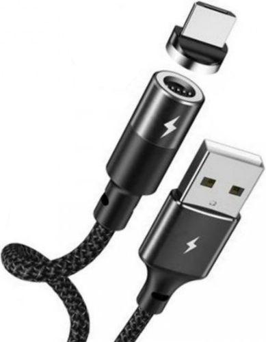 Remax RC-102m Zigie Magnetic Micro USB Data Cable 3A (1.2M) - Black - Brand New