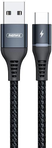 Remax RC-152a Colorful Breathing Type C Data Cable 2.4A (1M) - Black - Brand New