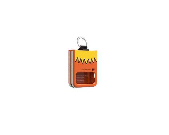 Samsung  Bart Simpson Phone Cover with Ring for Galaxy Z Flip4 - Orange/Yellow - Brand New