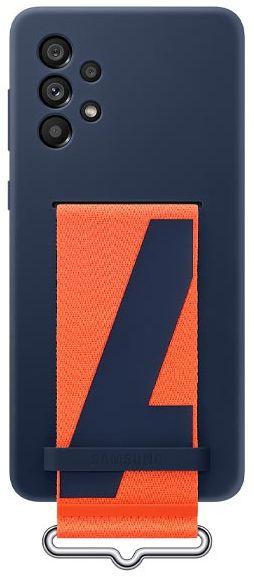 Samsung  Silicone Cover Phone Case with Strap for Galaxy A53 5G  - Navy - Brand New