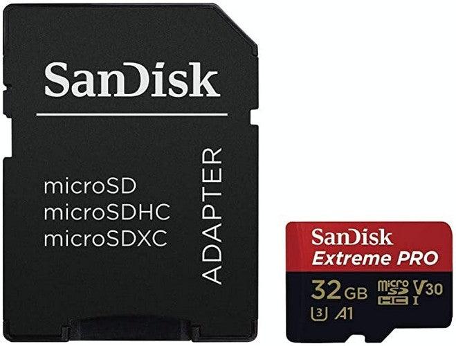 SanDisk Extreme Pro 32GB MicroSD Card With Adapter (100MB/s)