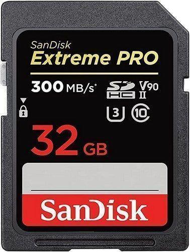 SanDisk Extreme PRO SDHC/SDXC UHS-II V90 Memory Card (300MB/s)