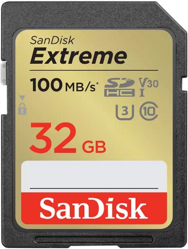 SanDisk Extreme SDHC/SDXC UHS-I Memory Card (Up to 180MB/s)