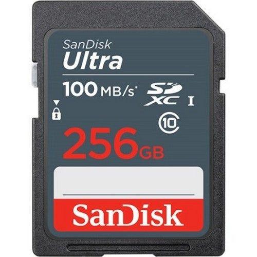 SanDisk Ultra 256GB SDHC SDXC SD C10 Memory Card (100MB/s)