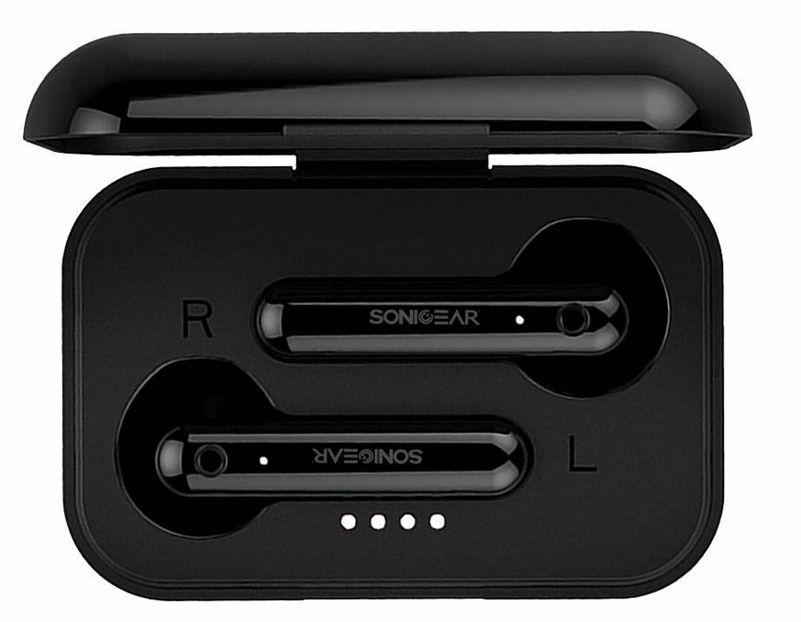 Sonicgear  TWS 3+ with Touch Control Lightweight Earphone  - Black - Brand New