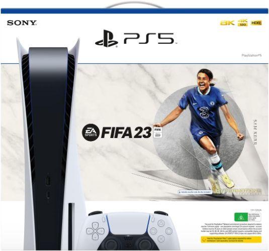 Sony Playstation 5 (Disc Edition) Gaming Console | FIFA 23 (Bundle Edition) in White in Brand New condition