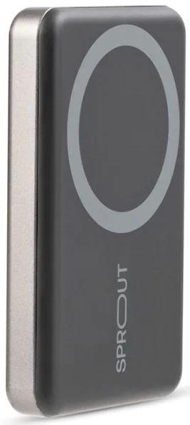 Sprout Magnetic Wireless Powerbank 6000mAh - Black - Premium