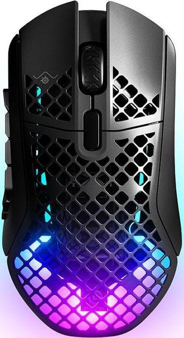 SteelSeries  Aerox 9 Wireless Ultra Lightweight Super-Fast MOBA/MMO with AquaBarrier Gaming Mouse - Black - Premium