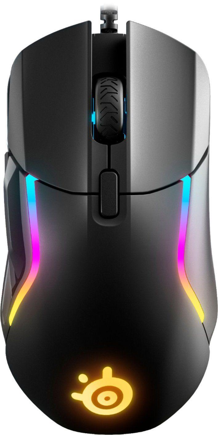 SteelSeries  Rival 5 Wired Gaming Mouse with RGB Lighting - Black - Premium