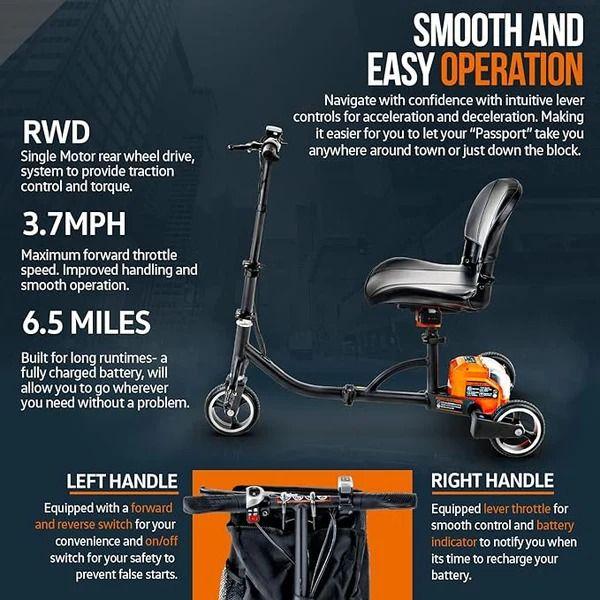 Refurbished SuperHandy 3 Wheel Mobility Scooter Electric Powered Lightest GUT112 - Reebelo Australia