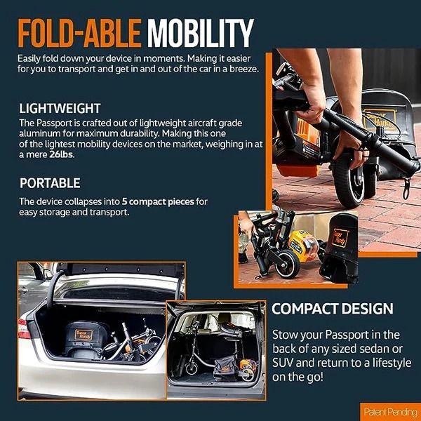 Refurbished SuperHandy 3 Wheel Mobility Scooter Electric Powered Lightest GUT112 - Reebelo Australia
