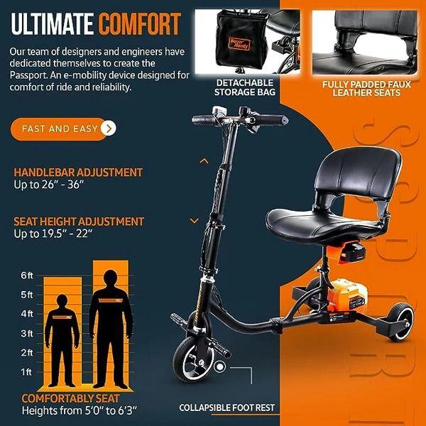 Refurbished SuperHandy 3 Wheel Mobility Scooter Electric Powered Lightest GUT112 - Reebelo Australia