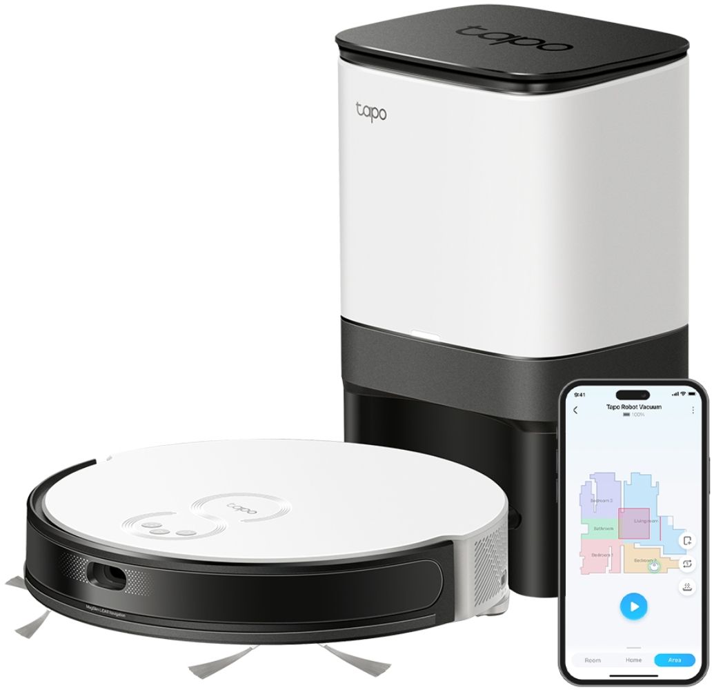 Tapo RV20 Mop Plus MagSlim LiDAR Navigation Robot Vacuum Cleaner & Mop + Smart Auto-Empty Dock