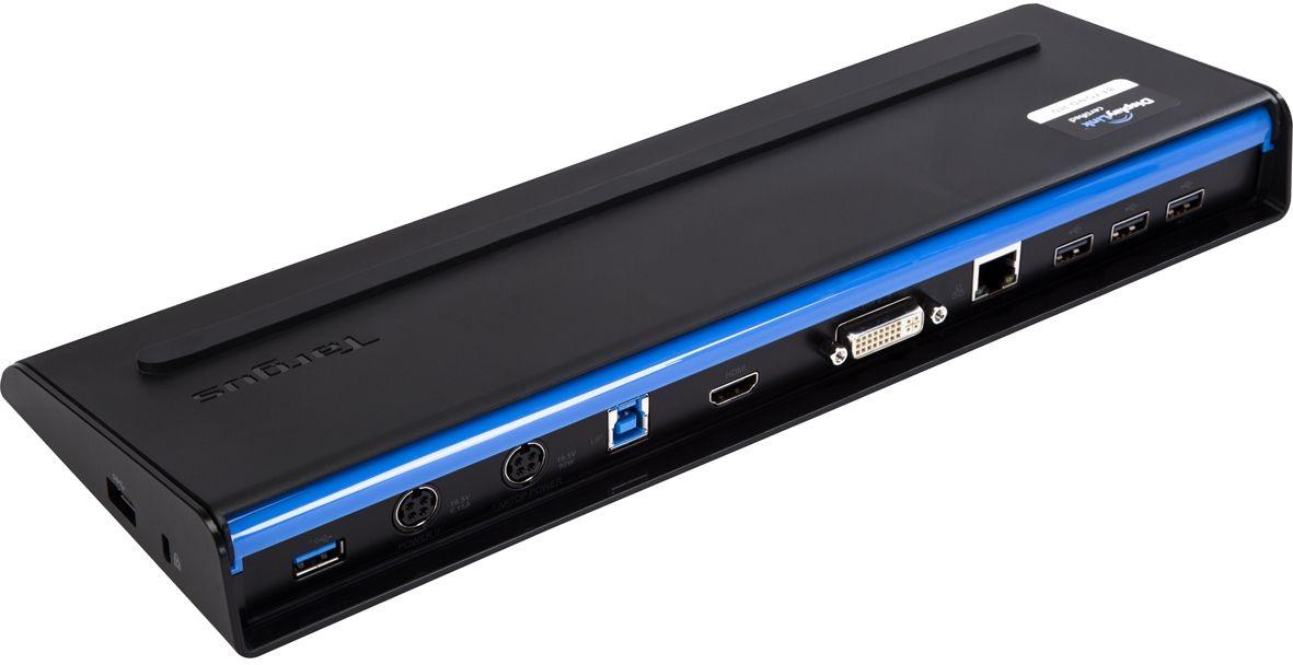 Targus  ACP71EUZA USB 3.0 SuperSpeed Dual Video Docking Station - Black - Good