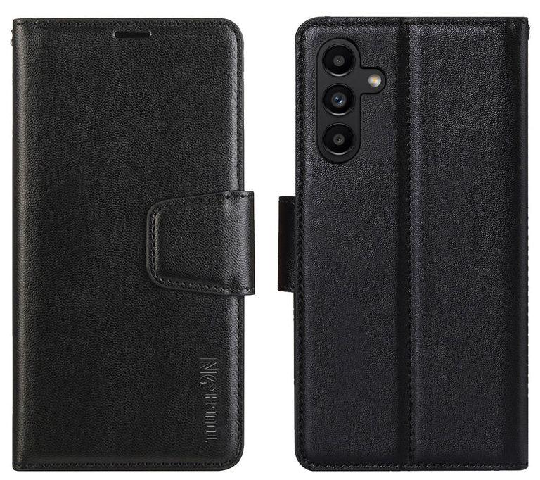 Tough On Flip Wallet Leather Phone Case for Galaxy A35 (5G) - Black - Brand New