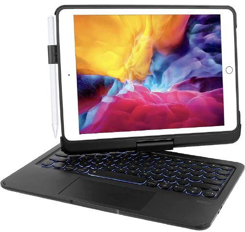 Tough On Keyboard Rotatable Cover iPad Case for iPad 5 / 6 9.7"