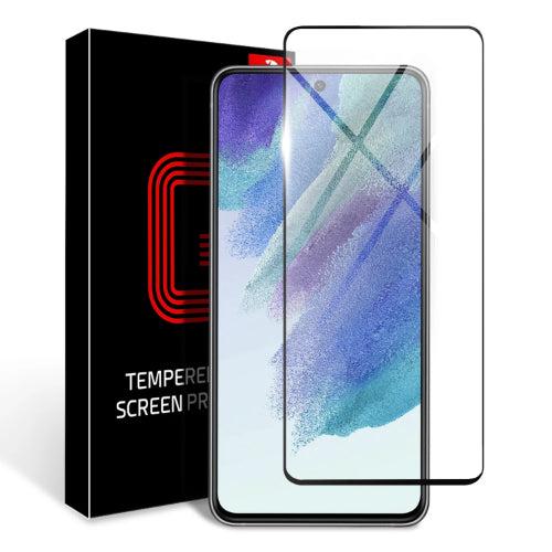 Tough On Tempered Glass Screen Protector for Galaxy S21 FE (5G) - Black - Brand New