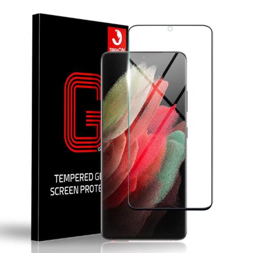 Tough On Tempered Glass Screen Protector for Galaxy S21+ (5G) - Black - Brand New