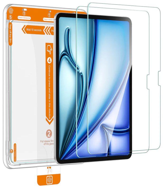 Tough On Tempered Glass Screen Protector for iPad Air 13 (2025/2024) (2 Pack) - Clear - Brand New