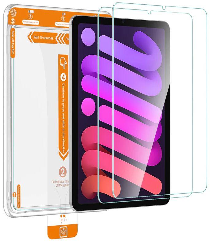 Tough On Tempered Glass Screen Protector for iPad mini A17 Pro / iPad mini 6th 8.3" (2 Pack) - Clear - Brand New