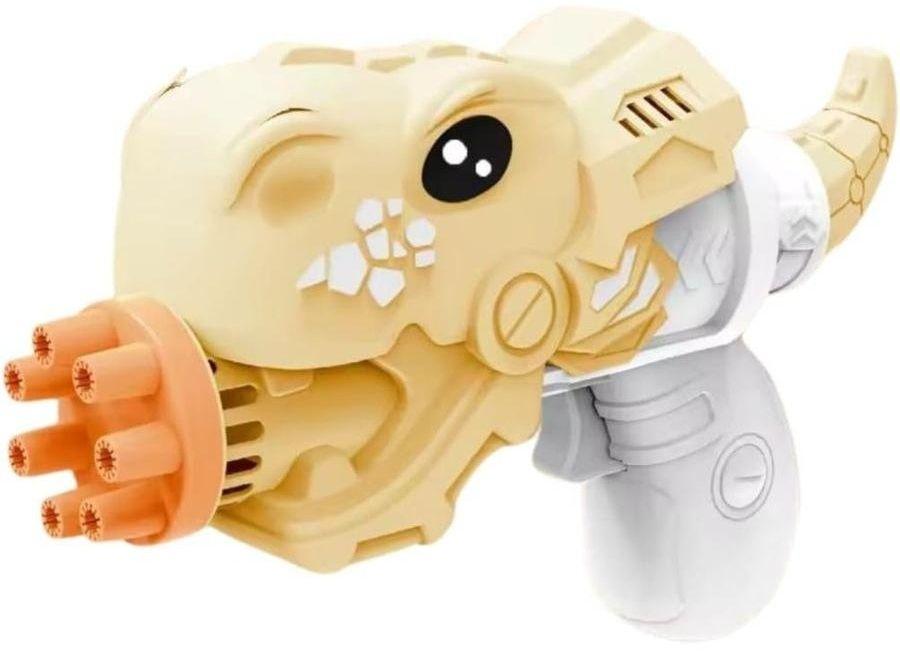 Tristar  Automatic Dinosaur Bubble Gun Maker for Kids - Yellow - Over Stock