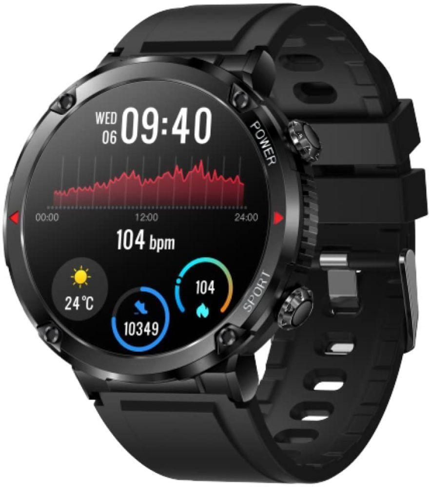 Tristar T30 Fitness Outdoor Sport Smart Watch - 40mm - Black - Plastic - Black - Silicone Strap - Silicone - Premium