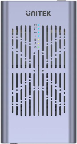 Unitek S1206A SolidForce USB-C to PCIe/NVMe M.2 SSD 20Gbps Dual Bay Enclosure with Offline Clone (AU)