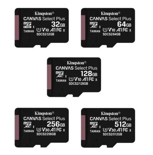 Kingston  Canvas Select Plus microSD Memory Card 64GB in Black in Brand New condition
