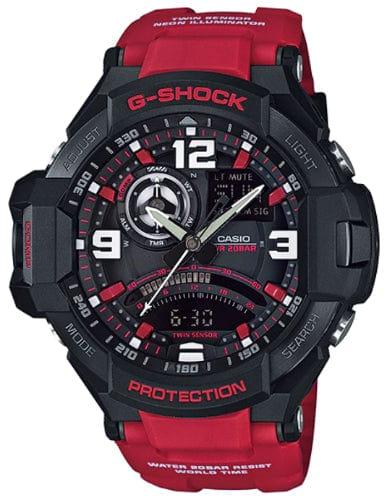 Casio  G-Shock GA-1000-4B GravityMaster Twin Sensor Watch - Black/Red - Brand New