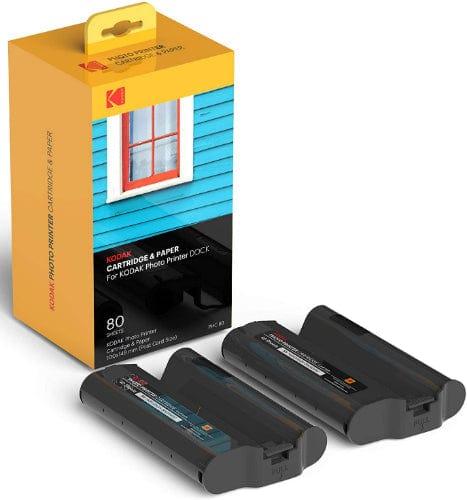 Kodak  PHC All-in-One Cartridges & Photo Papers for KODAK/AGFA Postcard Size Photo Printers (80pcs) - Black - Brand New