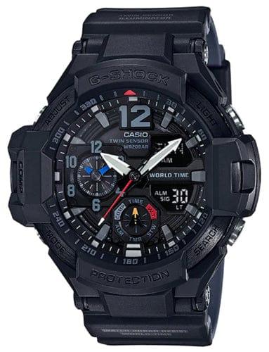 Casio  G-Shock GA-1100-1A1 GravityMaster Twin Sensor Watch - Black - Brand New